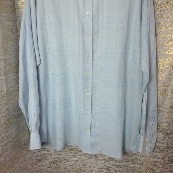 Baby Blue long sleeve men’s shirts size 44 - Picture 4 of 13